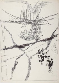 ohne Titel, 1964, Filzstift, Tusche und Feder auf Papier, 625 mm x 450 mm, IvN 1863