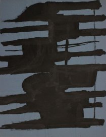 ohne Titel, 1961, Tusche auf farbigem Papier, Bütten, 500 mm x 650 mm, IvN 2235