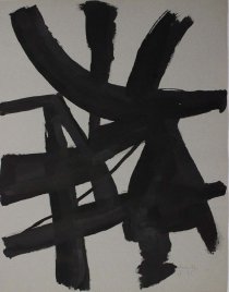 ohne Titel, 1958 - 1965, Tusche auf farbigem Papier, Bütten, 630 mm x 480 mm, IvN 2305