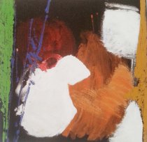 Komposition, 1966, Acryl auf Hartfaser, 585 mm x 593 mm